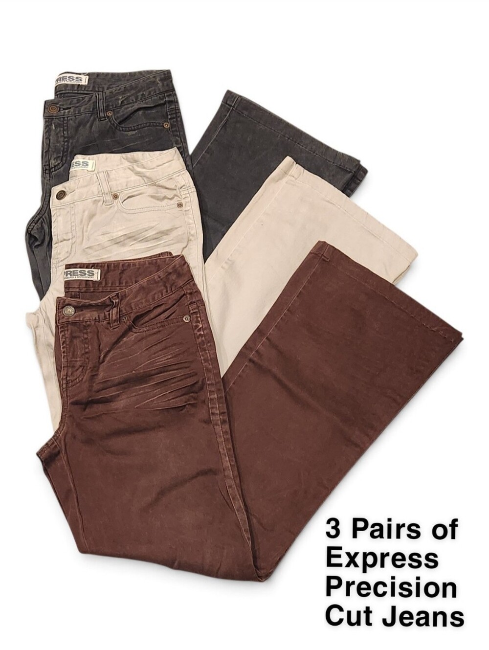 3 Pairs Women's Express Precision Cut Jeans